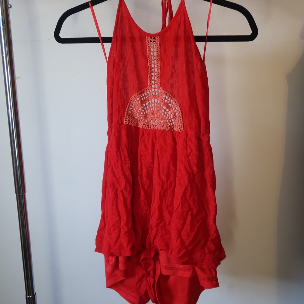 Red romper